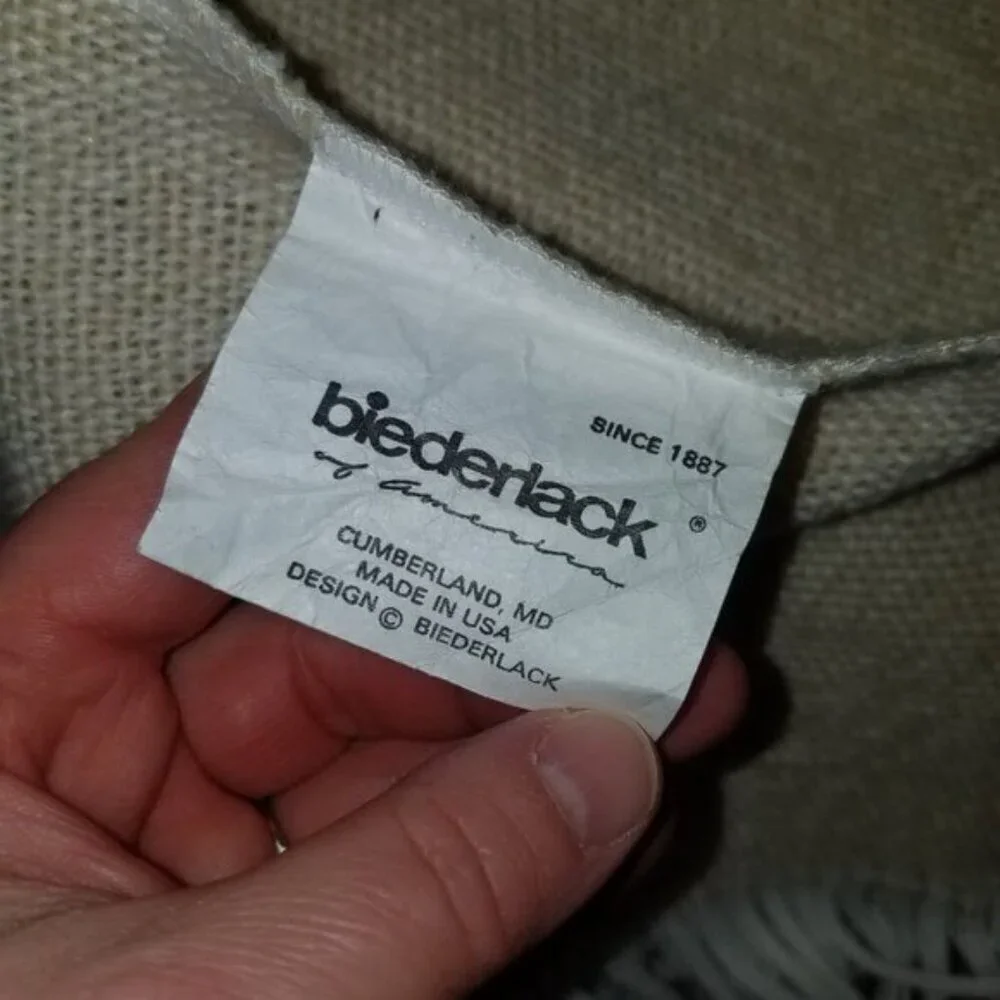 Biederlack knit blanket